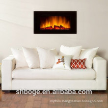 Glass indoor wall mounted led luxury electric fireplace